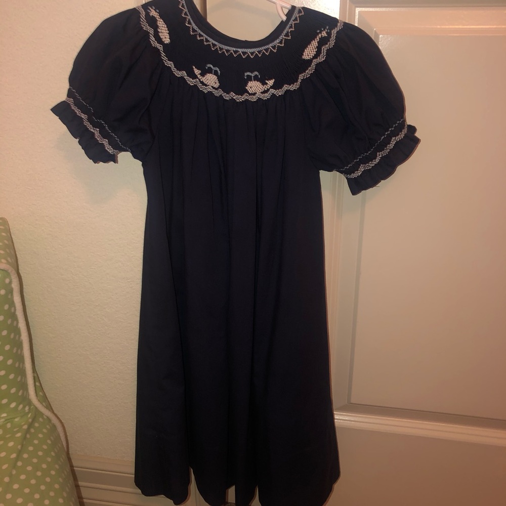 Smocked dress 3t whale